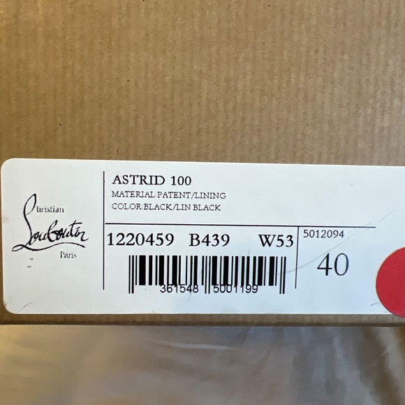 New Louboutin Astrid 100 mm patent pump - Picture 8 of 8